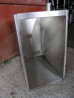 12558 Skříňka nerezová pod bar bez horní desky 440x680x870